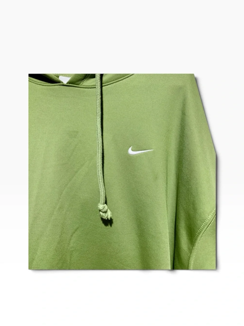 Womens Nike Therma Fit Olive Green Pullover Hoodie Sz XL